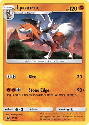 Lycanroc - SM105 (SM105) [SM Promos] Holofoil