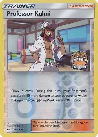 Professor Kukui - 128/149 (Regional Championships) (128) [League & Championship Cards] Reverse Holofoil