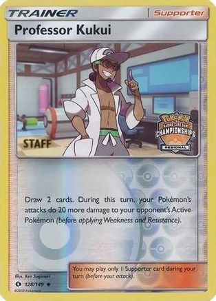 Professor Kukui - 128/149 (Regional Championships) [Staff] (128) [League & Championship Cards] Reverse Holofoil