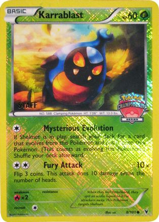 Karrablast - 8/101 (Championship Series) [Staff] (8) [League & Championship Cards] Reverse Holofoil