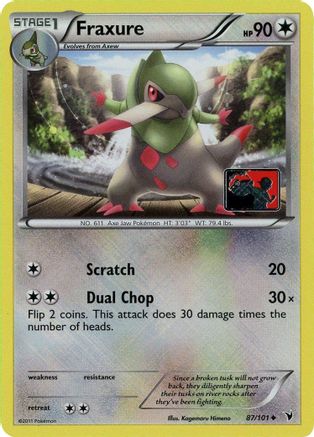 Fraxure - 87/101 (League Promo) (87) [League & Championship Cards] Reverse Holofoil