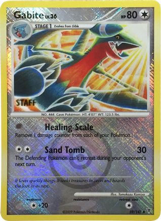 Gabite - 59/147 (Championship Promo) [Staff] (59) [League & Championship Cards] Reverse Holofoil