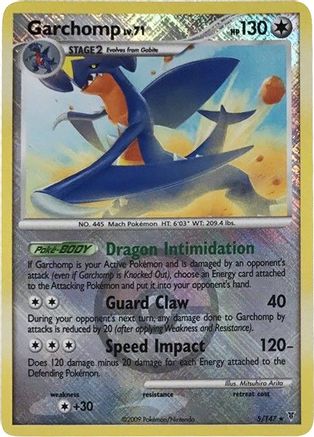 Garchomp - 5/147 (Championship Promo) (5) [League & Championship Cards] Reverse Holofoil