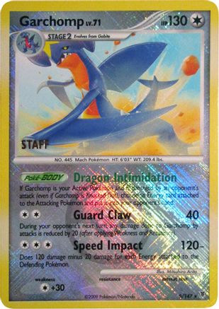 Garchomp - 5/147 (Championship Promo) [Staff] (5) [League & Championship Cards] Reverse Holofoil