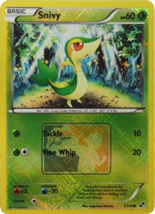 Snivy - 1/114 (League Promo) (1) [League & Championship Cards] Reverse Holofoil