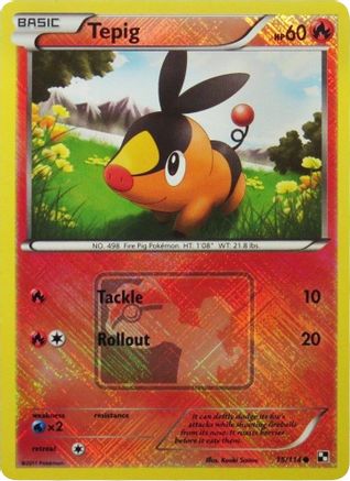 Tepig - 15/114 (League Promo) (15) [League & Championship Cards] Reverse Holofoil