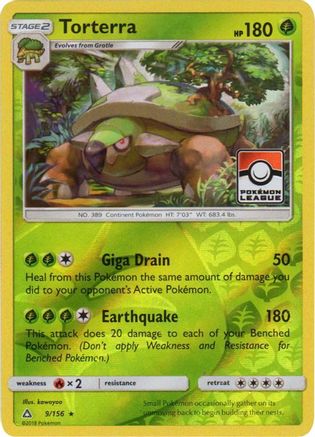 Torterra - 9/156 (Pokemon League) (9) [League & Championship Cards] Reverse Holofoil