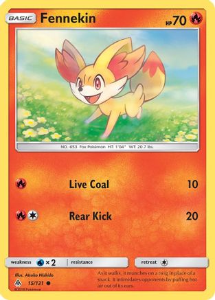 Fennekin (15) (15) [SM - Forbidden Light] Reverse Holofoil