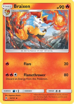 Braixen (16) [SM - Forbidden Light]