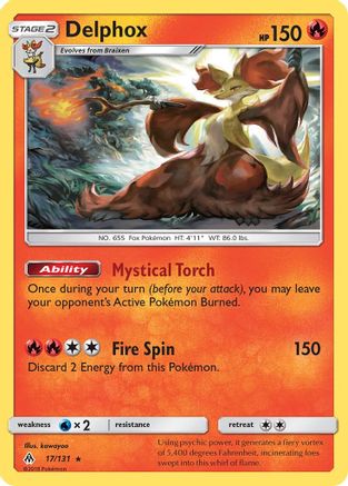 Delphox (17) [SM - Forbidden Light] Holofoil