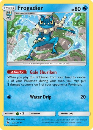 Frogadier (23) [SM - Forbidden Light] Reverse Holofoil