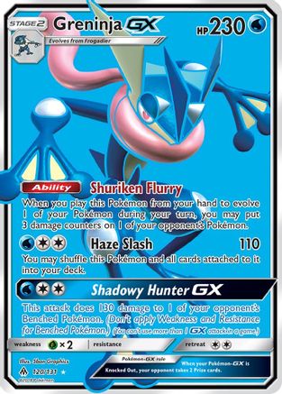 Greninja GX (Full Art) (120) [SM - Forbidden Light] Holofoil
