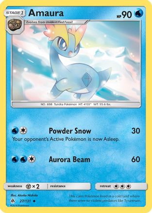 Amaura (27) [SM - Forbidden Light] Reverse Holofoil