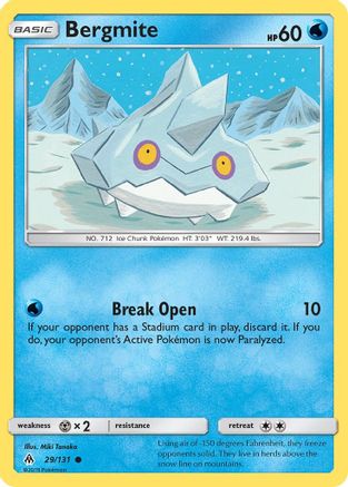 Bergmite (29) [SM - Forbidden Light] Reverse Holofoil