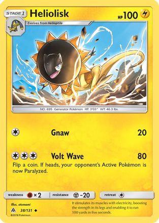 Heliolisk (38) [SM - Forbidden Light] Reverse Holofoil