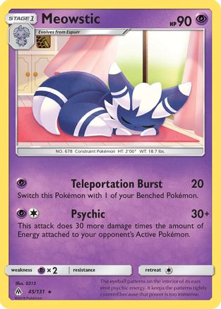 Meowstic (45) [SM - Forbidden Light] Reverse Holofoil
