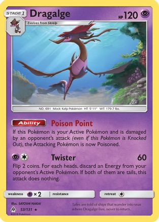 Dragalge (53) [SM - Forbidden Light] Reverse Holofoil