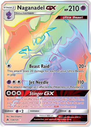 Naganadel GX (Secret) (134) [SM - Forbidden Light] Holofoil