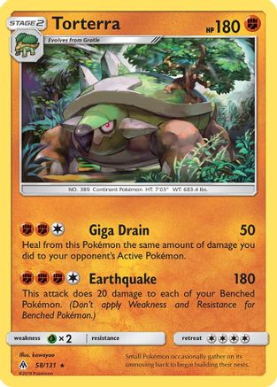 Torterra (58) [SM - Forbidden Light] Reverse Holofoil