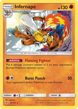 Infernape (59) [SM - Forbidden Light] Holofoil