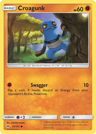 Croagunk (63) [SM - Forbidden Light] Reverse Holofoil