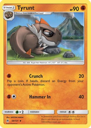 Tyrunt (68) [SM - Forbidden Light] Reverse Holofoil