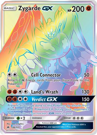 Zygarde GX (Secret) (136) [SM - Forbidden Light] Holofoil
