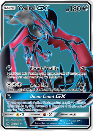 Yveltal GX (Full Art) (124) [SM - Forbidden Light] Holofoil
