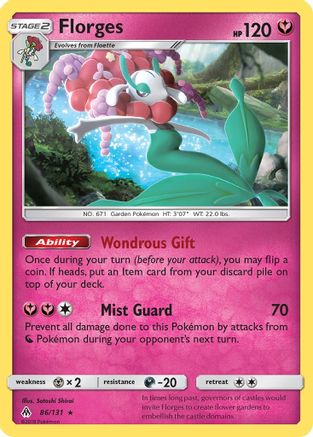 Florges (86) [SM - Forbidden Light] Reverse Holofoil