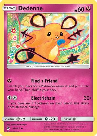 Dedenne (88) [SM - Forbidden Light] Reverse Holofoil