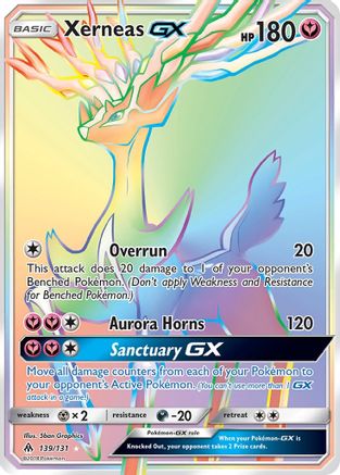 Xerneas GX (Secret) (139) [SM - Forbidden Light] Holofoil