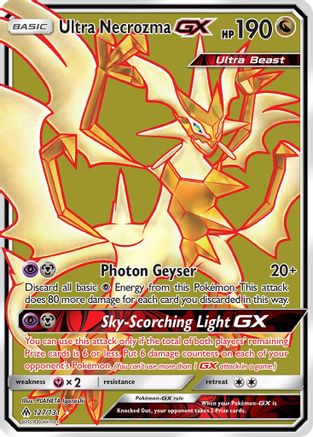 Ultra Necrozma GX (Full Art) (127) [SM - Forbidden Light] Holofoil