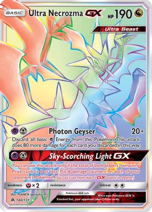 Ultra Necrozma GX (Secret) (140) [SM - Forbidden Light] Holofoil