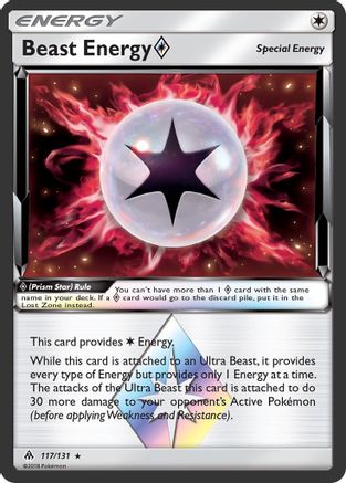 Beast Energy Prism Star (117) [SM - Forbidden Light] Holofoil