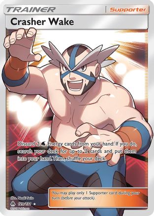 Crasher Wake (Full Art) (129) [SM - Forbidden Light] Holofoil