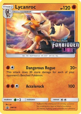 Lycanroc - SM118 (Prerelease) (SM118) [SM Promos] Holofoil