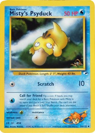 Misty's Psyduck [W Stamped] (54) [WoTC Promo]