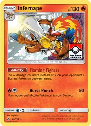 Infernape - 23/156 (Pokemon League) (23) [League & Championship Cards] Reverse Holofoil