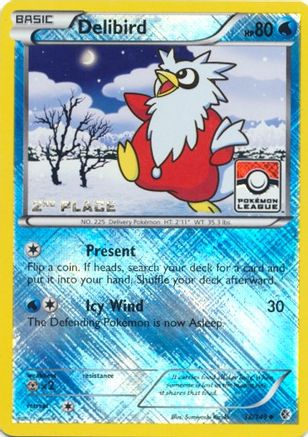 Delibird - 38/149 (Pokemon League) [2nd Place] (38) [League & Championship Cards] Reverse Holofoil