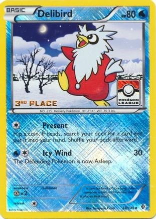 Delibird - 38/149 (Pokemon League) [3rd Place] (38) [League & Championship Cards] Reverse Holofoil