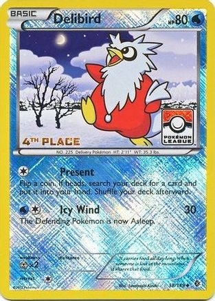 Delibird - 38/149 (Pokemon League) [4th Place] (38) [League & Championship Cards] Reverse Holofoil
