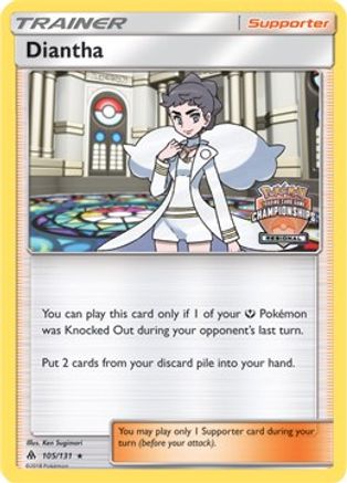 Diantha - 105/131 (Regional Championships) (105) [League & Championship Cards] Reverse Holofoil