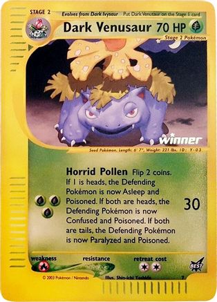 Dark Venusaur - 7 [Winner] (7) [Best of Promos]