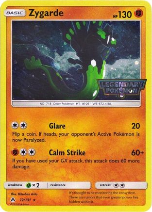 Zygarde - 72/131 (Cosmos Holo) (72) [Miscellaneous Cards & Products] Holofoil