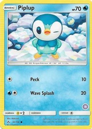 Piplup (11) () [SM Trainer Kit: Alolan Sandslash & Alolan Ninetales]
