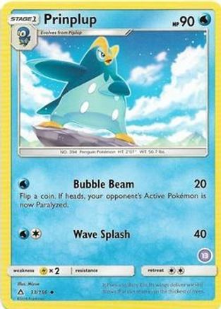 Prinplup (13) () [SM Trainer Kit: Alolan Sandslash & Alolan Ninetales]