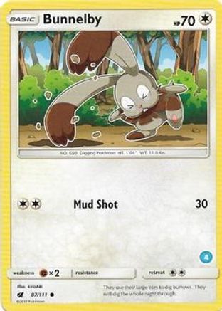 Bunnelby (4) (87) [SM Trainer Kit: Alolan Sandslash & Alolan Ninetales]