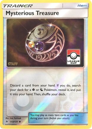Mysterious Treasure - 113/131 (League Cup) [Staff] (113) [League & Championship Cards] Reverse Holofoil