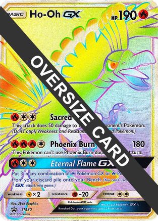 Ho-Oh GX - SM80 (SM Black Star Promo) (SM80) [Jumbo Cards] Holofoil