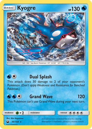 Kyogre (46) [SM - Celestial Storm] Reverse Holofoil